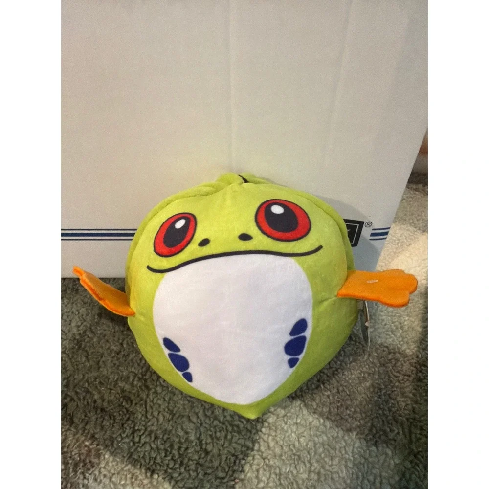 Nanco Eggamals Revers-A-Beez Green‎ Frog Penguin Reversible Plush Toy 2-in-1